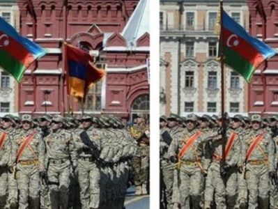 BBC: Azerbaijan removes Armenian flag from parade photo