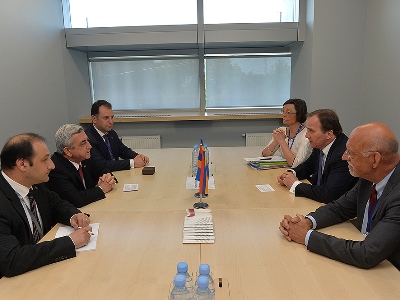 Սերժ Սարգսյանը հանդիպել է Շվեդիայի Թագավորության վարչապետին