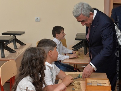 Armenia President visits Aragatsotn Province (PHOTOS)