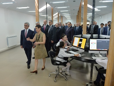 Սերժ Սարգսյանը Շիրակի մարզում ներկա է գտնվել «Թումո» կենտրոնի բացմանը