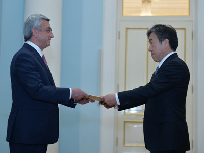 Armenia President and Japan ambassador discuss collaboration