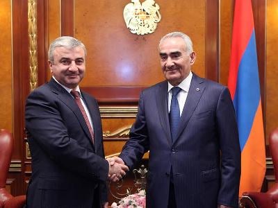 Armenian speaker receives Karabakh counterpart