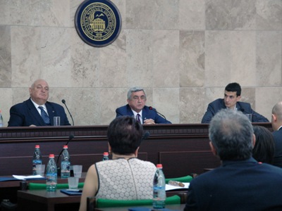 Սերժ Սարգսյան. դեռեւս շատ անելիքներ կան Երեւանի պետական համալսարանում (ֆոտո)
