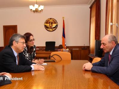 Bako Sahakyan discusses implementation of projects in Karabakh
