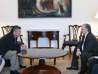 Armenian Assembly of America co-chair briefs Minister Nalbandian on upcoming programs
