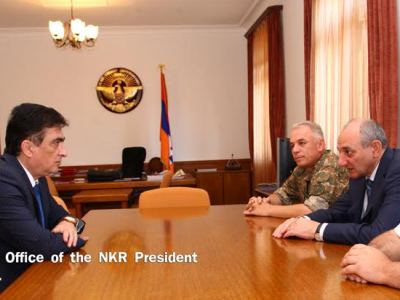 Karabakh President and Armenia military prosecutor discuss army-building