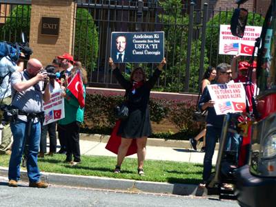 Armenians, Kurds stage protest in Washington against Turkey's complicity in terrorist attack