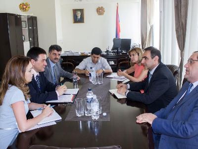 Armenia’s acting Justice Minister receives EU Delegation Head on completion of mission