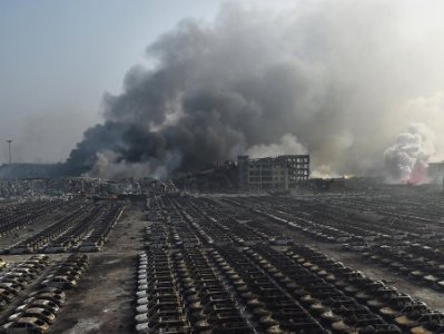 Для оценки уровня загрязнения воздуха на место взрыва в Китае поместили животных