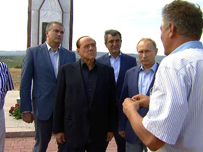 Президент России встретился с Сильвио Берлускони в Крыму
