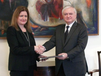 Armenia FM and new UK ambassador confer on bilateral agenda