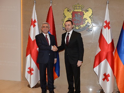 Armenia President and Georgia PM discuss energy-related projects (PHOTOS)