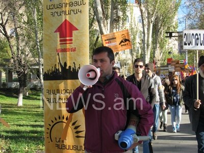 Armenia opposition joint headquarters hold awareness march in Yerevan (PHOTOS)