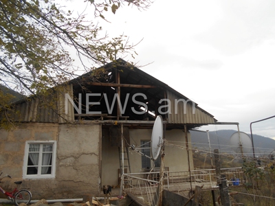 Strong wind in Armenia’s Tavush causes damage to houses (PHOTOS)