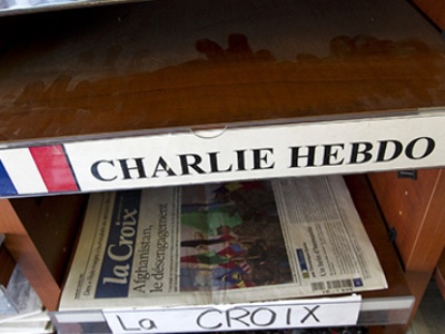 Charlie Hebdo подготовил новую карикатуру на теракты в Париже