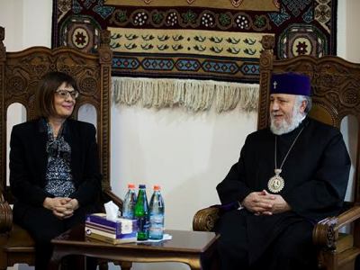 Գարեգին Բ-ն եւ Մայա Գոյկովիչը քննարկել են երկու երկրների առջեւ ծառացած մարտահրավերները
