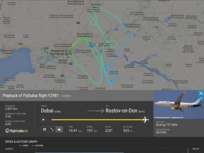 Flightradar24. Boeing- ը երկու ժամից ավելի փորձել է վայրէջք կատարել