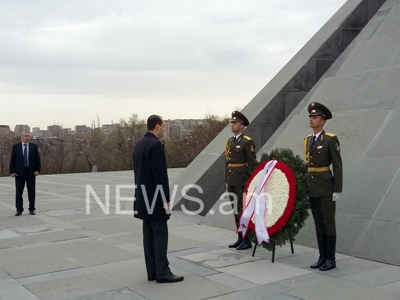 Georgia FM visits Armenian Genocide Memorial
