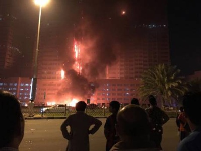 5  people injured from fire in residential complex in UAE