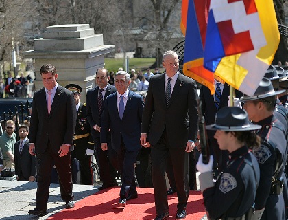 Armenia President: Massachusetts has special stance toward Karabakh conflict (PHOTOS)