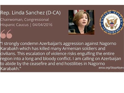 US Congresswoman condemns Azerbaijan aggression against Karabakh
