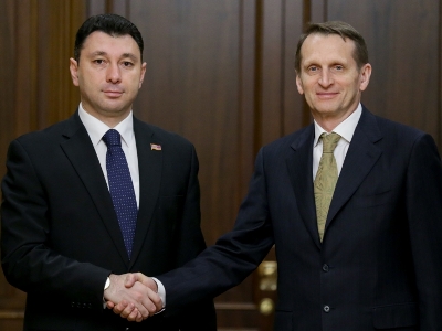 Eduard Sharmazanov meets with Russia State Duma Speaker (PHOTOS)