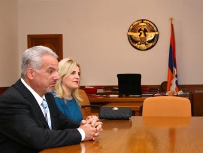 Karabakh’s Sahakyan and American Armenian philanthropist discuss projects in Artsakh