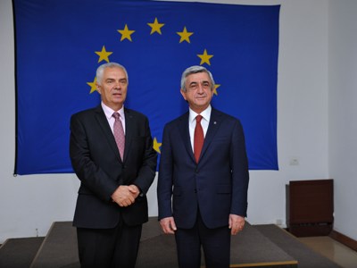 Հուսով ենք, որ ողջամիտ ժամկետներում ԵՄ-ի հետ փաստաթուղթը ստորագրված կլինի. Սերժ Սարգսյան (ֆոտո)