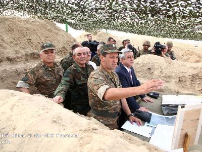 Президенты Армении и НКР побывали на границе
