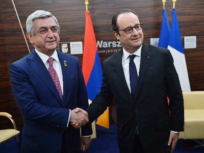 Սերժ Սարգսյանն ու Ֆրանսուա Օլանդը քննարկել են Ղարաբաղի հարցը (ֆոտո)
