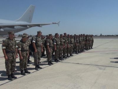 Armenian peacekeepers leave for Germany
