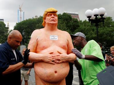 Donald Trump’s naked statue goes up for auctions