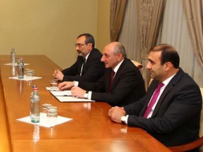 Բակո Սահակյանը հանդիպել է Աբխազիայի, Հարավային Օսիայի եւ Մերձդնեստրի ներկայացուցիչներին (ֆոտո)