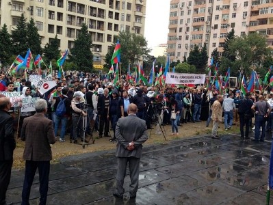 Journalists detained after opposition rally in Baku