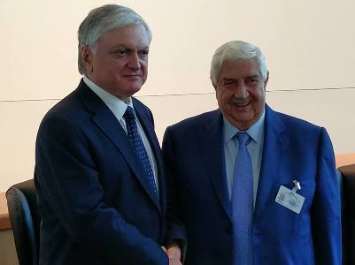 In New York, Armenia acting FM discusses Syrian crisis
