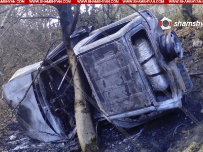 Armenia woman driver burns to death in SUV crash