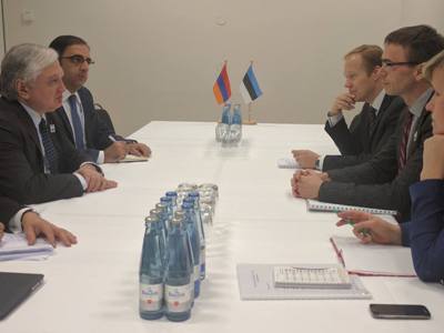 Նալբանդյանը Էստոնիայի ԱԳ նախարարին է ներկայացրել ԼՂ խնդրի լուծմանն ուղղված ջանքերը