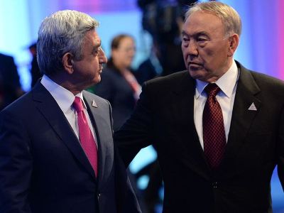 Սերժ Սարգսյանը շնորհավորել է Նուրսուլթան Նազարբաեւին