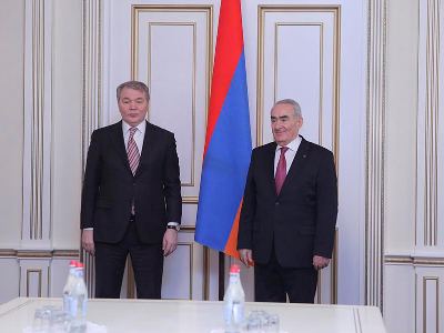Armenia Parliament speaker, Russia Duma committee chief discuss bilateral relations