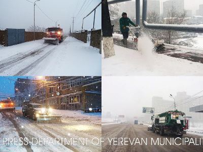 Քաղաքապետարանը խոստանում է, որ ձնամաքրման աշխատանքները կընթանան նաեւ գիշերը