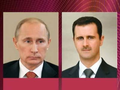 Путин и Асад высоко оценили договоренность о прекращении огня в Сирии