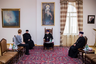 Armenian Catholicos, Bulgaria ambassador discuss national relations