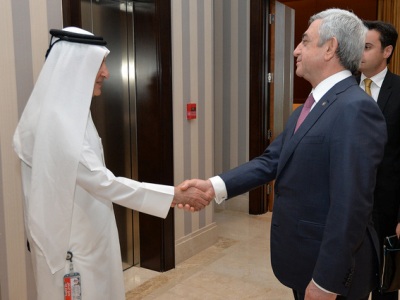 Armenian President, Qatar Airways CEO discuss cooperation (PHOTOS)