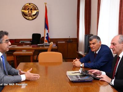 Բակո Սահակյանը ամերիկահայ գրող Հովսեփ Նալբանդյանի հետ քննարկել է համագործակցության հարցեր