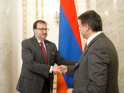 Կարեն Կարապետյանն ԱՄՆ դեսպանի հետ քննարկել է հարկային բարեփոխումներն ու կոռուպցիայի դեմ պայքարը