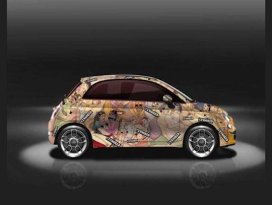 Fiat 500-ը Կամասուտրայից նկարներով են զարդարել