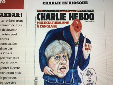 Charlie Hebdo mocks Theresa May