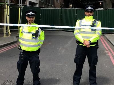 Police carry out controlled explosion near new US embassy in London