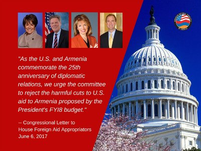 ANCA: Congressional leadership is essential in rolling back President’s proposed deep cuts in US aid to Armenia