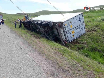 Georgia truck driver has accident in Armenia